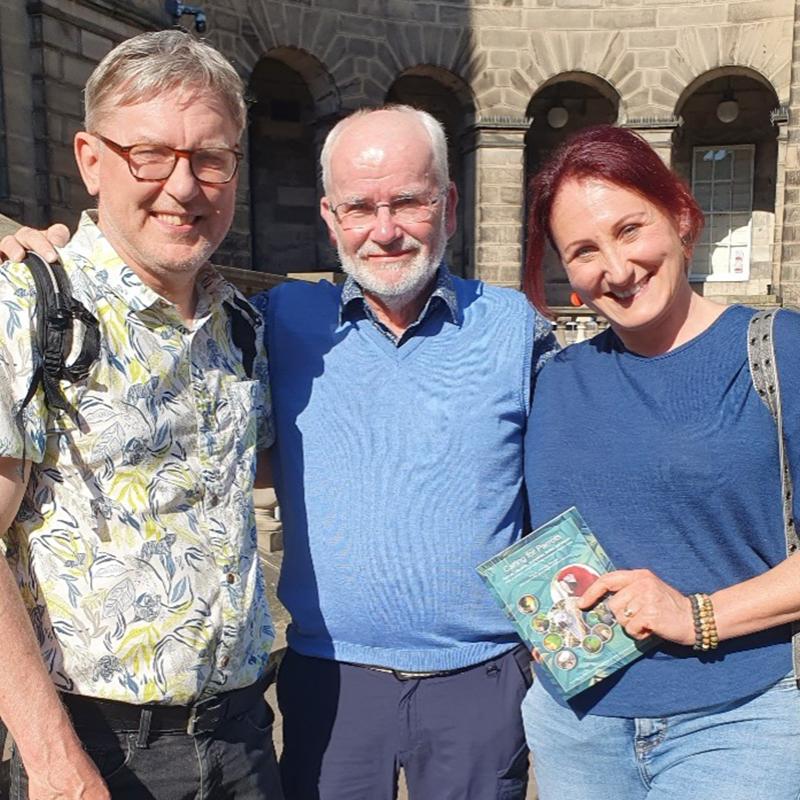 Prof. Andrew Gardiner (Animal Behaviour and Welfare), drs. Jan Hooimeijer and Dr. Sheryl Calway (BVMS, MRCVS) from the UK.